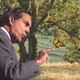 Moments after being re-released into his native Kansas prairie, Bob Dole cautiously approaches a butterfly. Dole roamed free in such habitats until 1949, when he was cruelly captured and forced to run for Alderman of Russell, KS.